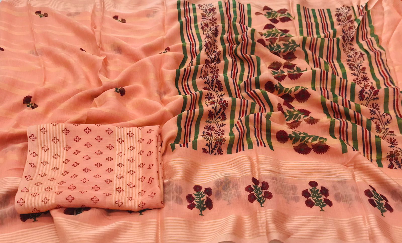 Rajyog New Trisha Linen Latest Fancy Ethnic Wear Printed Saree Collection